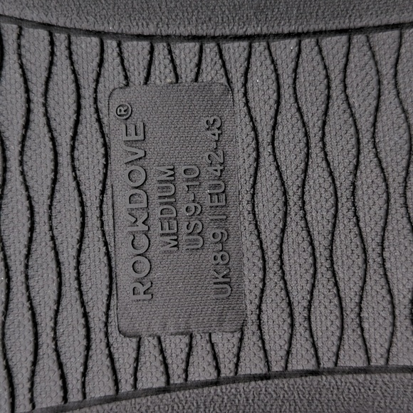 RockDove Men's Original Two-Tone Memory Foam Slipper Dark Gray/Blue sz 9-10(M) - Picture 10 of 10